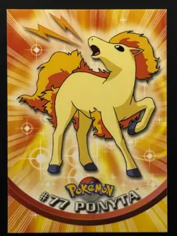 Pokemon #77 Ponyta Card Topps TV Animation Edition - LP - Image 1