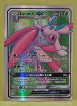 Pokemon TCG Lurantis GX Full Art Holo Card Base Set 138/149 Pokemon SCRATCHED - Image 1