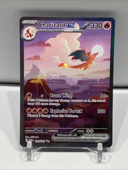 Pokemon TCG Charizard EX 199/165 SIR Scarlet & Violet 151 English NM Condition - Image 1