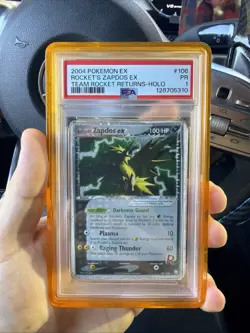 ROCKET'S ZAPDOS EX 2004 POKEMON TEAM ROCKET RETURNS RARE 106/109 PSA 1 Q4763 - Image 1
