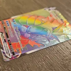 Gyarados VMAX Secret Rare Full Art 207/203 Holo Evolving Skies Pokemon Card 2021 - Image 3