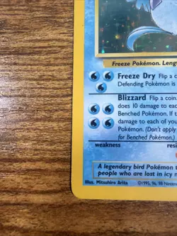 Pokemon Articuno 2/62 Holo Rare Unlimited Fossil WOTC - Image 4