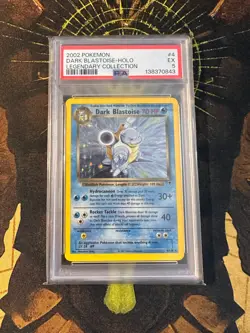Pokemon Dark Blastoise 4/110 Legendary Collection Holo PSA 5 - Image 1