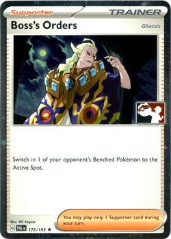 Boss's Orders 172/193 Cosmos Holo Play! Pokemon TCG Prize Pack Series 4 Promo - Image 1