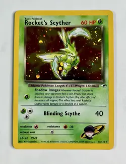 Rocket's Scyther 2000 Pokemon Gym Heroes Unlimited Holo #13/132 * Light Play - Image 1