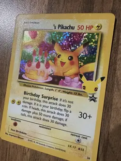 Pokemon TCG Birthday Pikachu #24 Celebrations 25th Anniversary - Image 2