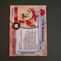 Pokemon Topps Chrome Series 1 Rapidash #78 Tekno NM - Image 2