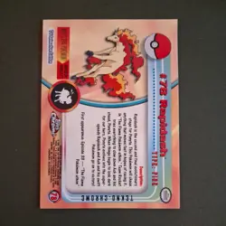 Pokemon Topps Chrome Series 1 Rapidash #78 Tekno NM - Image 2