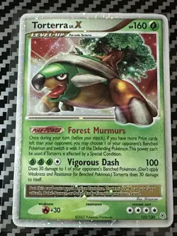 Torterra LV.X 122/130 Diamond and Pearl Holo Pokemon TCG - Image 1