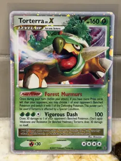 Torterra LV.X DP09 Holo Pokemon TCG Diamond and Pearl Promos LP - Image 1