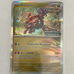 Pokemon STAFF Koraidon SVP 049 Temporal Forces Ancient Promo Holo - Image 1