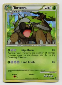 Pokemon TCG Torterra Theme Deck Exclusives 10/95 Exclusive Cracked Ice Holo - Image 1