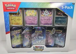 Pokemon Scarlet & Violet Paldean Fates 5 Mini Tins Factory Sealed HOT 🔥🔥🔥 - Image 2