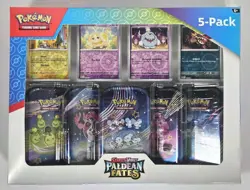 Pokemon Scarlet & Violet Paldean Fates 5 Mini Tins Factory Sealed HOT 🔥🔥🔥 - Image 5