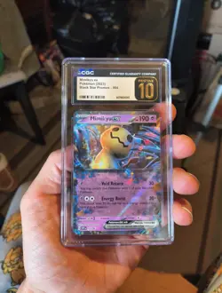 Pokemon TCG Mimikyu EX 004 Holo Black Star Promo SV CGC PRISTINE 10 - Image 1