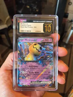 Pokemon TCG Mimikyu EX 004 Holo Black Star Promo SV CGC PRISTINE 10 - Image 2