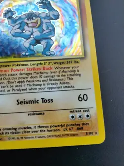 Machamp (Starter Deck) Holo 1st Ed. Pokemon Base Set #8 1999 NM - Image 3