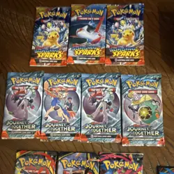 Pokemon Booster Bundle Surging Sparks, Journey Together, Mega Evolution, 151 - Image 5