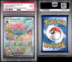 2023 POKEMON MEW EN-151 SPECIAL ILLUSTRATION RARE #198 VENUSAUR EX PSA 9 - Image 3