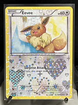 Pokemon Eevee Rc14/Rc25 Legendary Treasures: Radiant Collection Holo LP/NM - Image 1