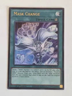 Mask Change MZMU-EN071 Ultra Rare Yugioh Maze of Muertos New Alt Art Short Print - Image 2