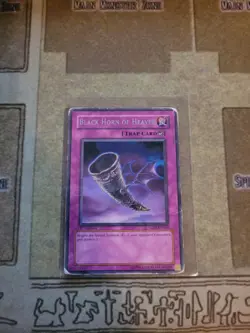 YUGIOH TCG BLACK HORN OF HEAVEN CDIP-EN060 RARE 1ST EDITION HP - Image 1