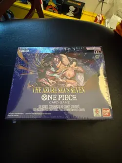 One Piece TCG OP14 The Azure Sea's Seven Booster Box English SEALED W Case - Image 2