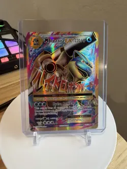 Pokemon Mega M Blastoise EX Full Art Ultra Rare Holo Card 102/108 XY Evolutions - Image 1