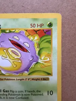 Pokemon Koffing Shadowless Base Set 1st Edition WOTC 1999 TCG Single Card 51/102 - Image 4