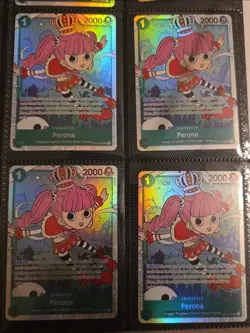 Bandai One Piece Card Game OP12 Perona Character Holo Lot of 4 OP12-034 - Image 1