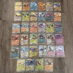 61 NM Double Rare EX Pokemon TCG Card Lot Scarlet & Violet / Mega Evolution - Image 2