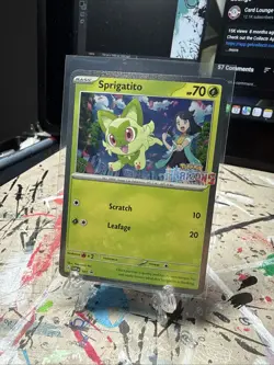Sprigatito 191 Sv: Scarlet & Violet Promo Cards Holo - Image 1