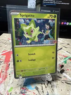 Sprigatito 191 Sv: Scarlet & Violet Promo Cards Holo - Image 2