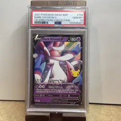 Dark Sylveon V SWSH134 SWSH: Sword & Shield Promo Cards Holo PSA 10 - Image 1
