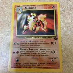 Arcanine #6 Non-Holo Black Star Promo Pokemon Card NM Excellent - Image 1
