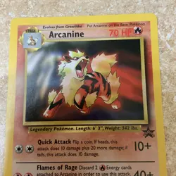 Arcanine #6 Non-Holo Black Star Promo Pokemon Card NM Excellent - Image 2