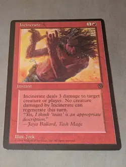 MTG INCINERATE Arena Promo Magic The Gathering LP-MP - Image 1