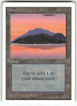 Island (C) Unlimited Edition Land Magic: the gathering Near Mint or Better - Image 1