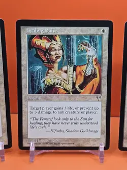 ⚪⚪⚪ (4) 1996 MAGIC THE GATHERING HEALING SALVE MIRAGE UNPLAYED ⚪⚪⚪ - Image 3