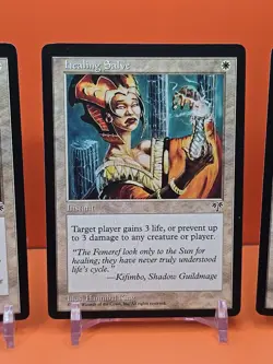 ⚪⚪⚪ (4) 1996 MAGIC THE GATHERING HEALING SALVE MIRAGE UNPLAYED ⚪⚪⚪ - Image 4