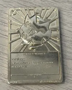 5 Burger King 23k gold plated Pokemon cards Charizard, pikachu, poliwhirl - Image 4