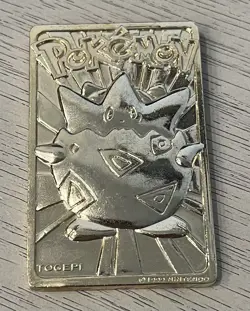 5 Burger King 23k gold plated Pokemon cards Charizard, pikachu, poliwhirl - Image 5