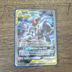 Pokemon Mewtwo & Mew GX TAG TEAM Ultra Rare Holo 71/236 Unified Minds English - Image 1