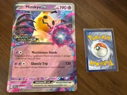 Pokemon Mimikyu ex Journey Together Stamped 069/159 Jumbo Card - Image 1