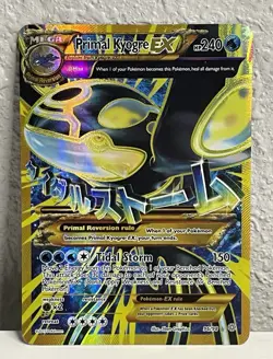 (MP) Primal Kyogre EX 96/98 Ultra Rare Full Art XY Ancient Origin Pokemon TCG - Image 1