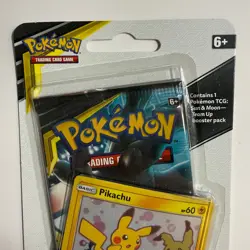 Pokemon TCG Sun & Moon Team Up Blister Pack Pikachu Holo Promo SM162 Coin - Image 2