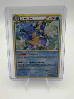 Pokemon Blastoise Unleashed Rare Stage 2 130HP #13/95 Regular English 2010 - Image 1