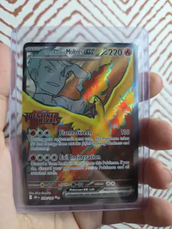 Pokemon TCG Team Rockets Moltres EX#208/182 Destined Rivals Stamped - Image 1