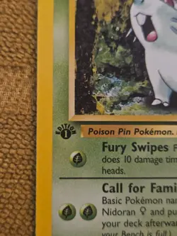Pokemon Jungle Nidoran 57/64 1st Edition - Image 2