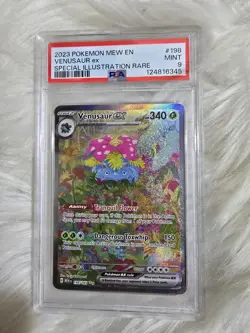 2023 Pokemon Mew EN Venusaur EX Special Illustration Rare #198/165, PSA MINT 9 - Image 1